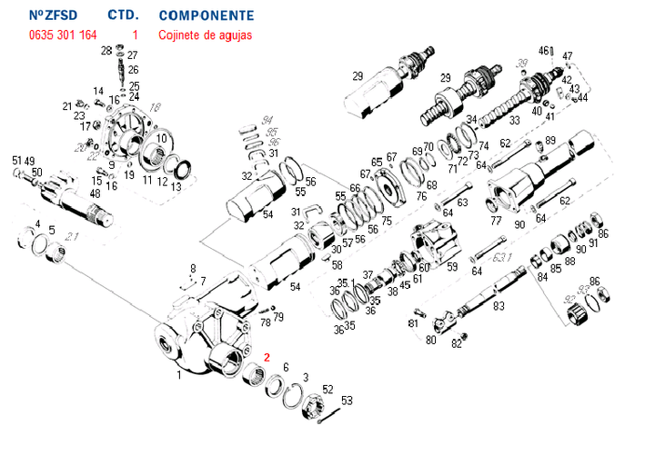 Ruleman caja direccion de agujas ext. sector (excluisvo zf) - Imagen principal