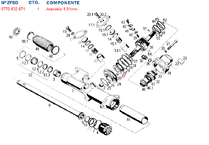 Arandela cd ajuste axial sin fin 2.15 c.d.7881-8053 vw. ford. gm. - Imagen principal