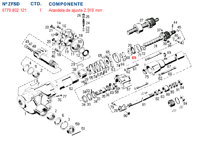 Arandela cd de ajuste axial sin fin 3.360 m.benz. scania. volvo - Imagen principal