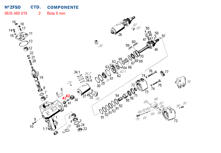 Municion 9.000 mm valv piston - Imagen principal