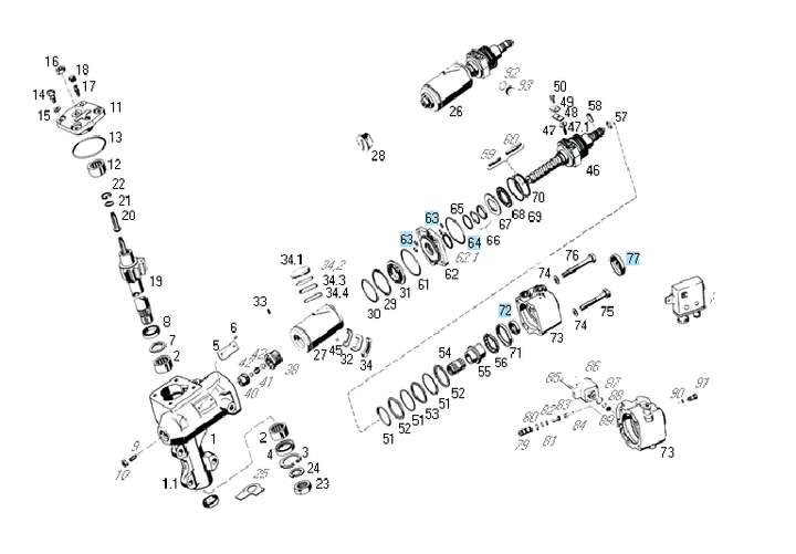 Rep caja dir hidraulica parc. carcaza valvula - Imagen principal