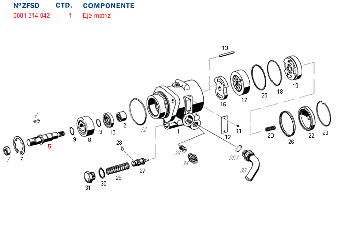 Eje bh cargo 1622 - 7674 - Imagen principal