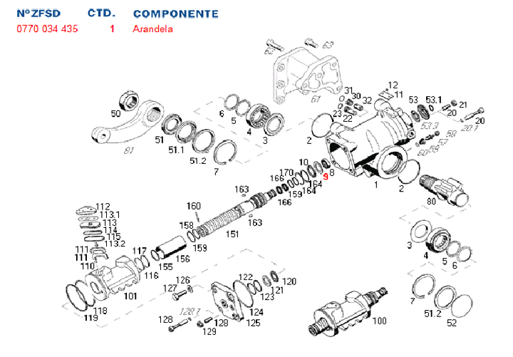 Arandela cd tope grapodina sin fin caja dir.hid. 8097 - Imagen principal