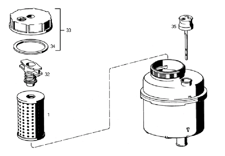 Deposito direccion hidrau (completo) ford cargo - Imagen principal
