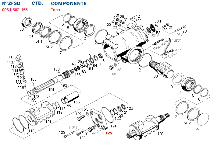 Tapa caja dir. hid. 8097 -ford-cargo- - Imagen principal