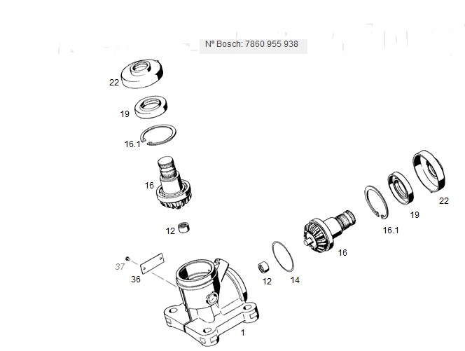 Caja dir. intermedia (angular) volvo b-58 - b-10m - Imagen principal