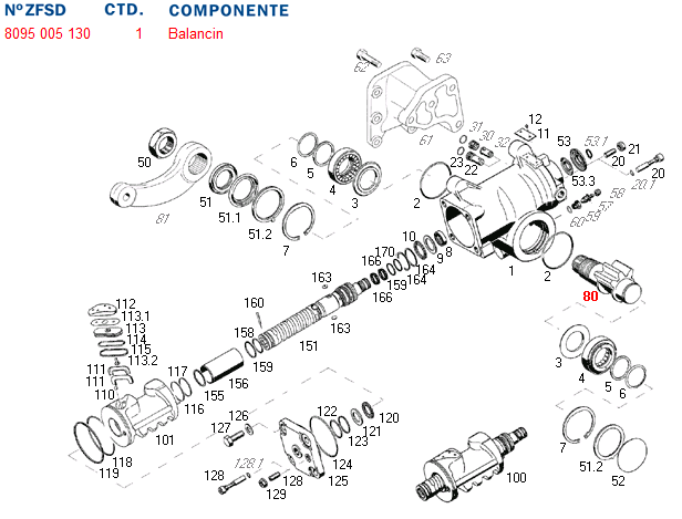Eje sector caja direc 8095                  ant. 8095/005/110 - Imagen principal