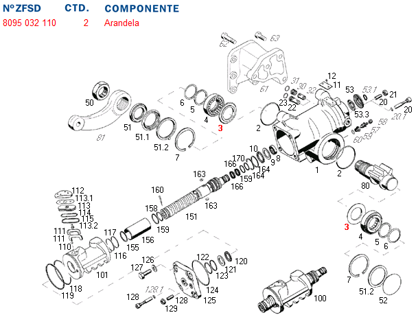 Arandela cd de nylon de sector caja dir. hid. 8095 - Imagen principal