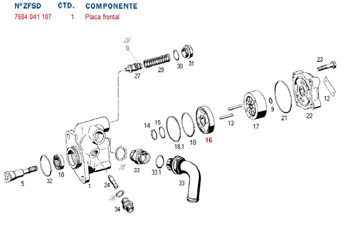 Tapa int. bomba dir. hid. 7684 - Imagen principal