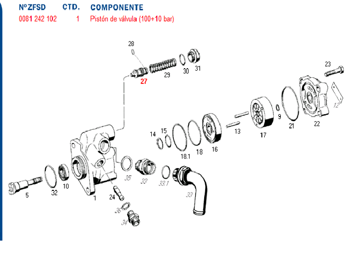 Valvula bomba hidraulica valvula dh - Imagen principal