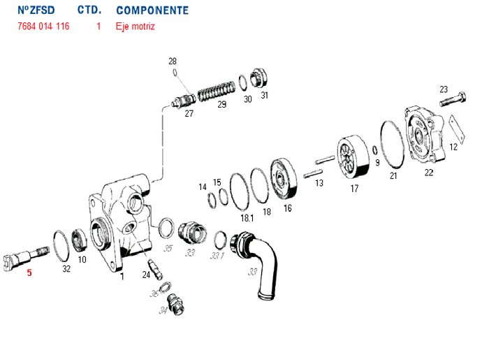 Eje bh iveco - Imagen principal