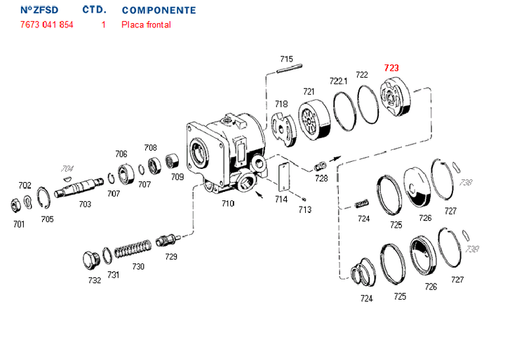 Tapa exentrica bomba dir. hid. - Imagen principal