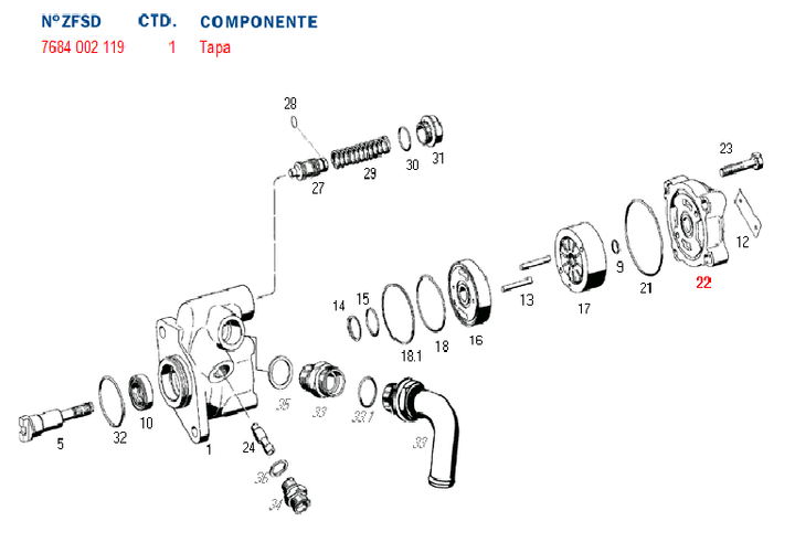 Tapa bomba dir. hid. - Imagen principal