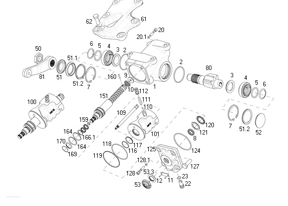 Seguro caja direccion camisa  sin fin caja dir. hid.  8095/8097 - Imagen principal