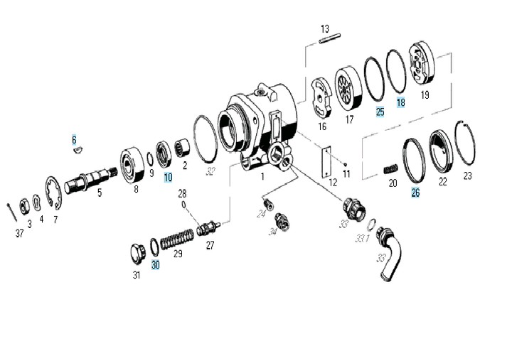 Rep bomba dir hidraulica comp. 7673 cbt - Imagen principal