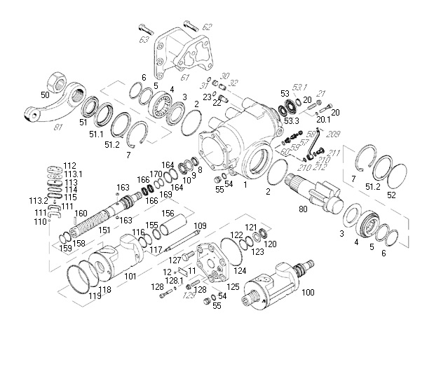 Caja dir hid 8098 scania k124 s/brazo pitman - Imagen principal