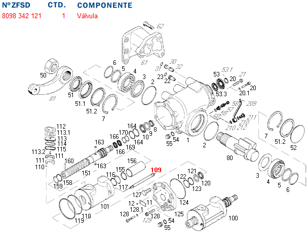 Valvula caja direccion alivio fin de curso c.d.h. 8098 - Imagen principal