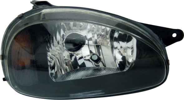 Tunning semioptica negra vidrio liso izq - Imagen principal