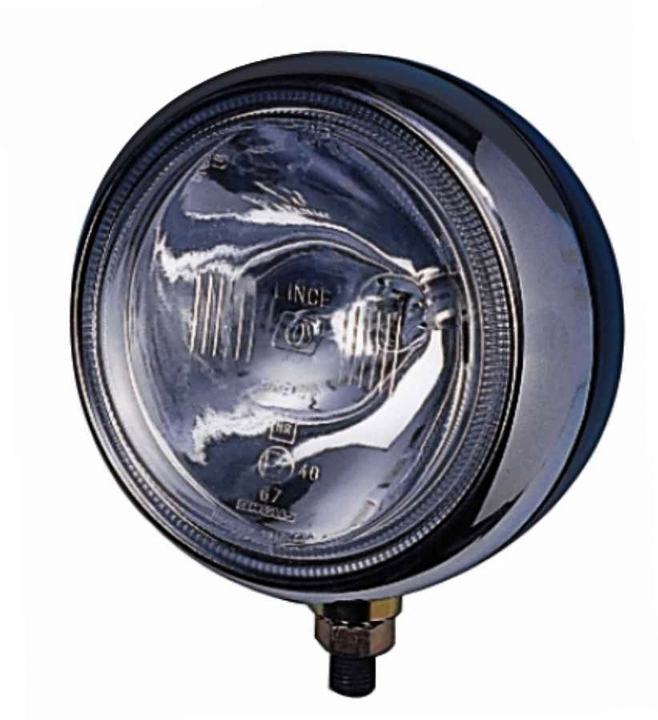 Faro aux/caminero red.180 mm l/alcance aro crom. m/n s/lamp i/d - Imagen principal