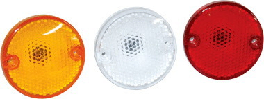 Faro delantero lim redondo ambar 75mm 2 tor c/portalampara i/d - Imagen principal