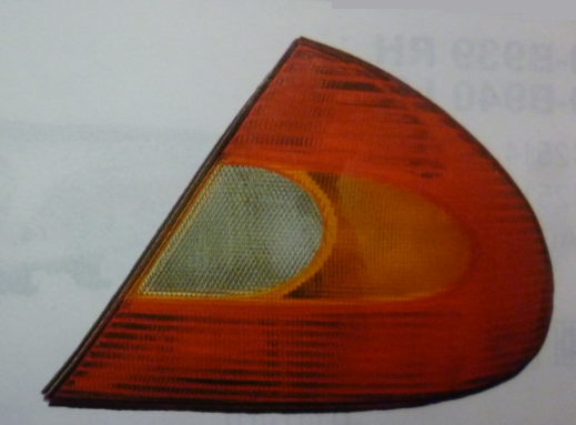 Tunning kit faro trasero con 4 focos fondo cromado jgo - Imagen principal