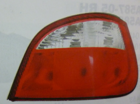 Faro trasero cristal rojo 5 ptas izq - Imagen principal