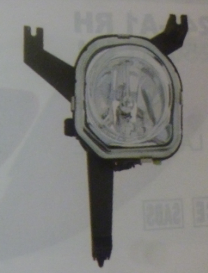 Faro aux/caminero p/golpe cristal vidrio liso izq - Vista 2