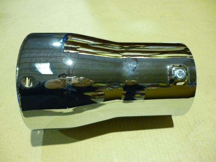 Colita escape recto 4"1/2 cromado sc 113 - Imagen principal