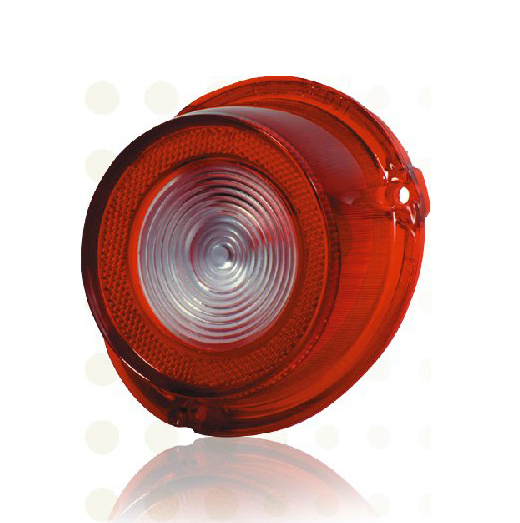 Acrilico f. trasero redondo rojo c/marcha atras blanca izq - Imagen principal