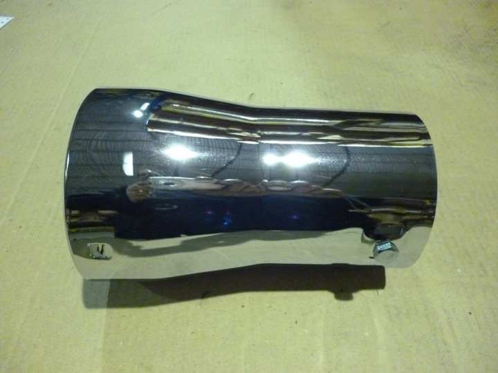 Colita escape recto 4" cromado - Imagen principal