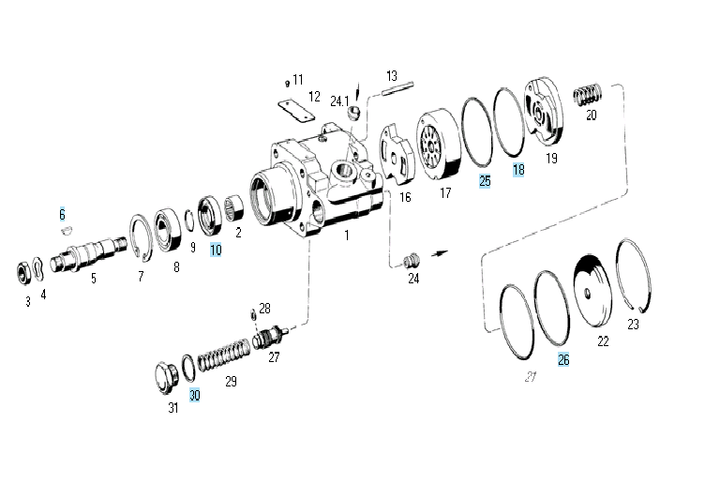 Rep bomba dir hidraulica comp. 7672 - Imagen principal