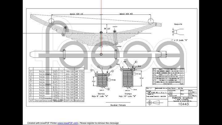 Mazo elastico 11h 90x11 y 90x10 3er eje camion susp.2000 - Imagen principal