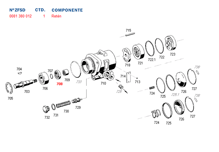 Reten caja direccion - Imagen principal
