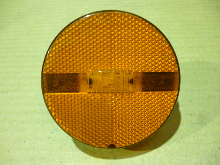 Faro retrolateral 88mm ambar redondo s/sop. c/led bivolt i/d - Imagen principal