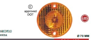 Faro trasero 1 led 12v ambar i/d - Imagen principal