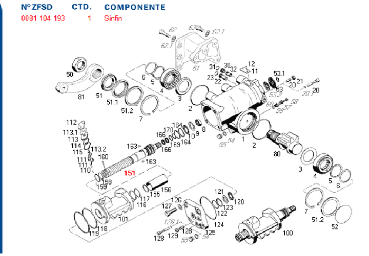 Sin fin caja direccion 8097 - Imagen principal
