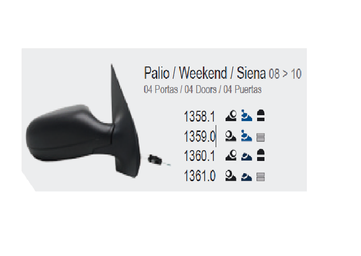 Espejo exterior 4ptas izq - Imagen principal