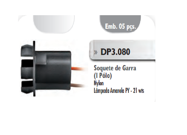 Portalampara 1 polo araña de plástico i/d - Imagen principal