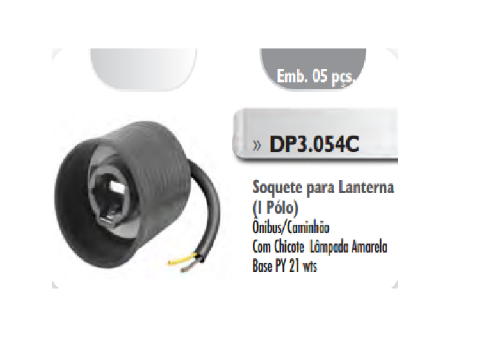 Portalampara c/chicote 1 polo con capuchón - Imagen principal