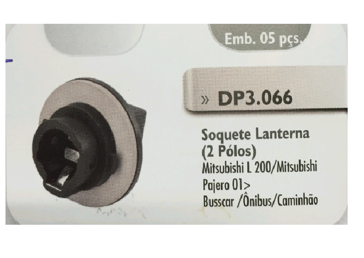 Portalampara 2 polos patas corridas - Imagen principal