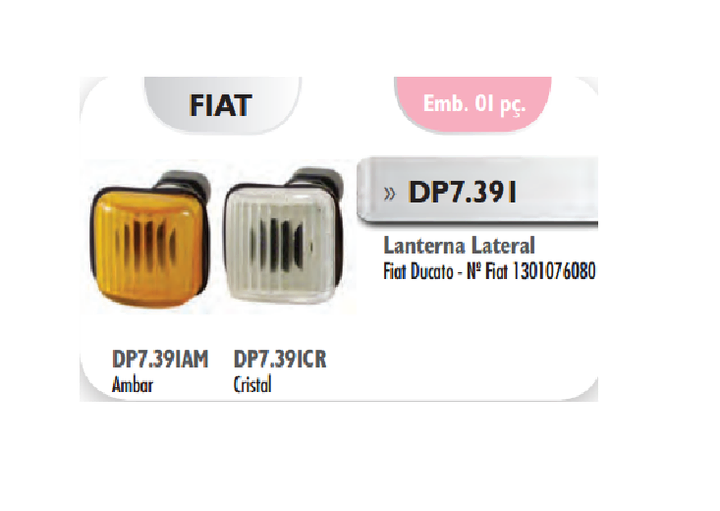 Faro lateral cristal con portalámpara i/d - Imagen principal