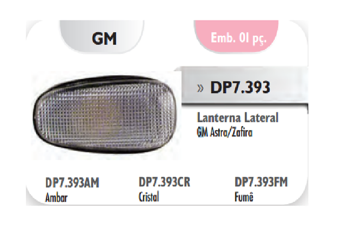 Señalero lateral cristal con portalámpara i/d - Imagen principal