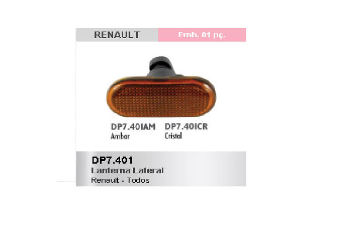 Señalero lateral ambar con portalámpara i/d - Imagen principal