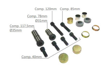 Rep mordaza freno guias y juntas meritor - Imagen principal