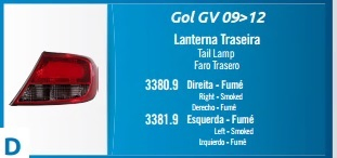 Faro trasero bicolor fume/rojo izq - Imagen principal