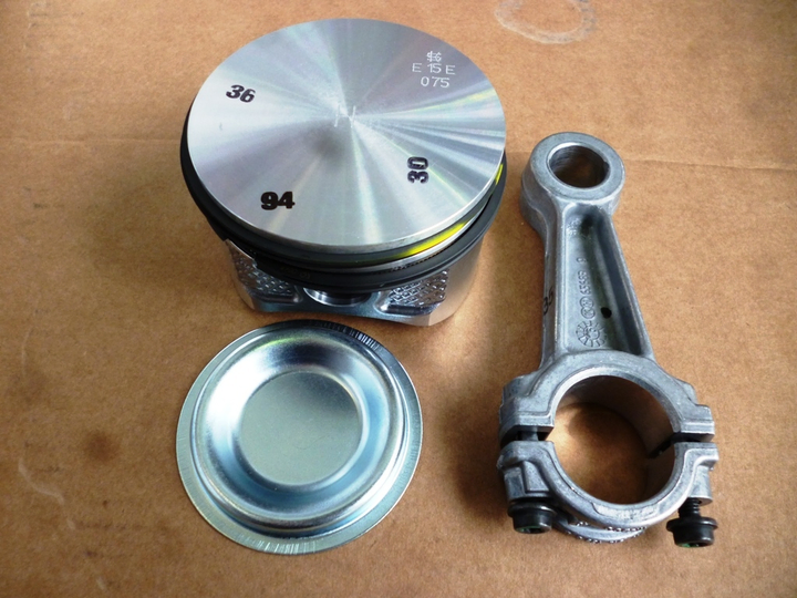 Piston y aros compresor con biela - Imagen principal