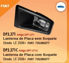 Faro matricula c/portalampara izq - Imagen principal