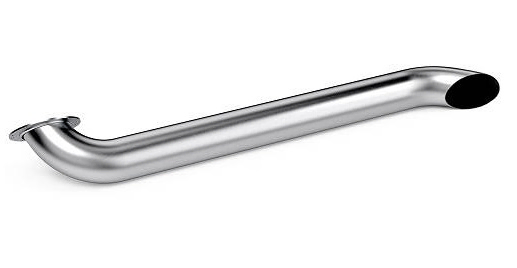 Colita escape 1780mm cromada - Imagen principal