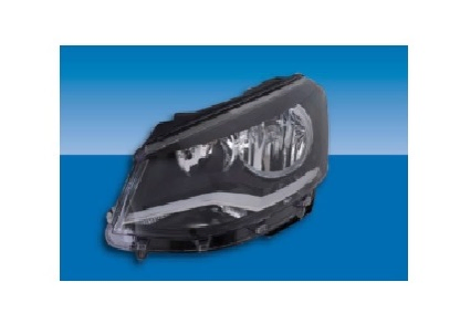 Semioptica biparabola fondo negro (lamp h1 y h7) izq - Imagen principal