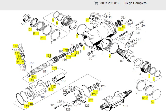Rep caja dir hidraulica - Imagen principal